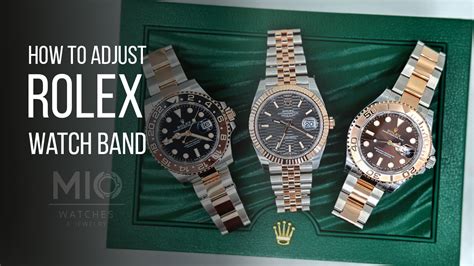 how do you adjust a rolex watch band|changing rolex watch bands.